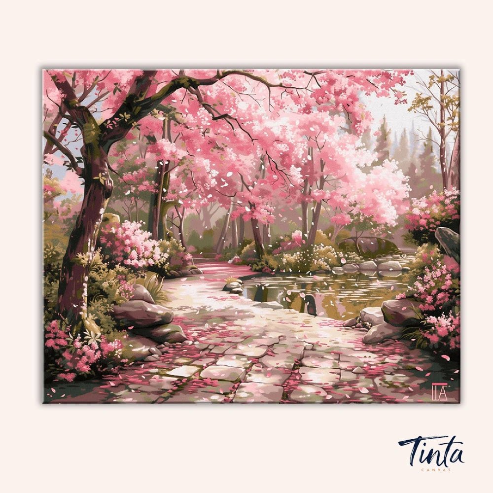 Blossom Path paint by numbers kit