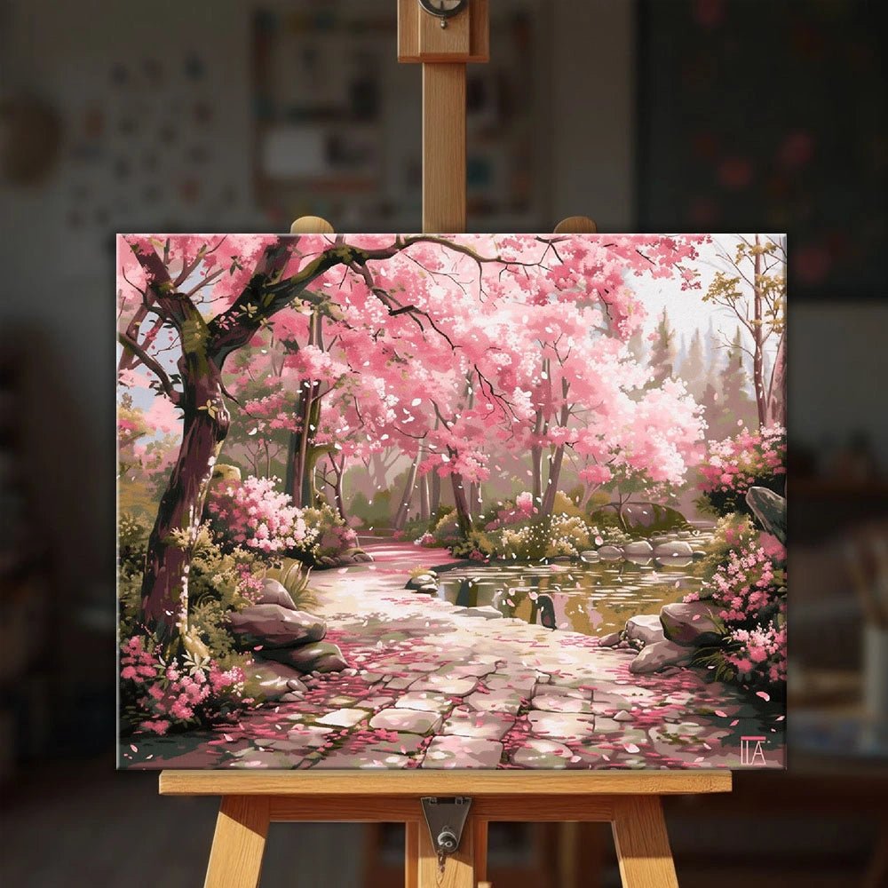 Blossom Path paint by numbers kit