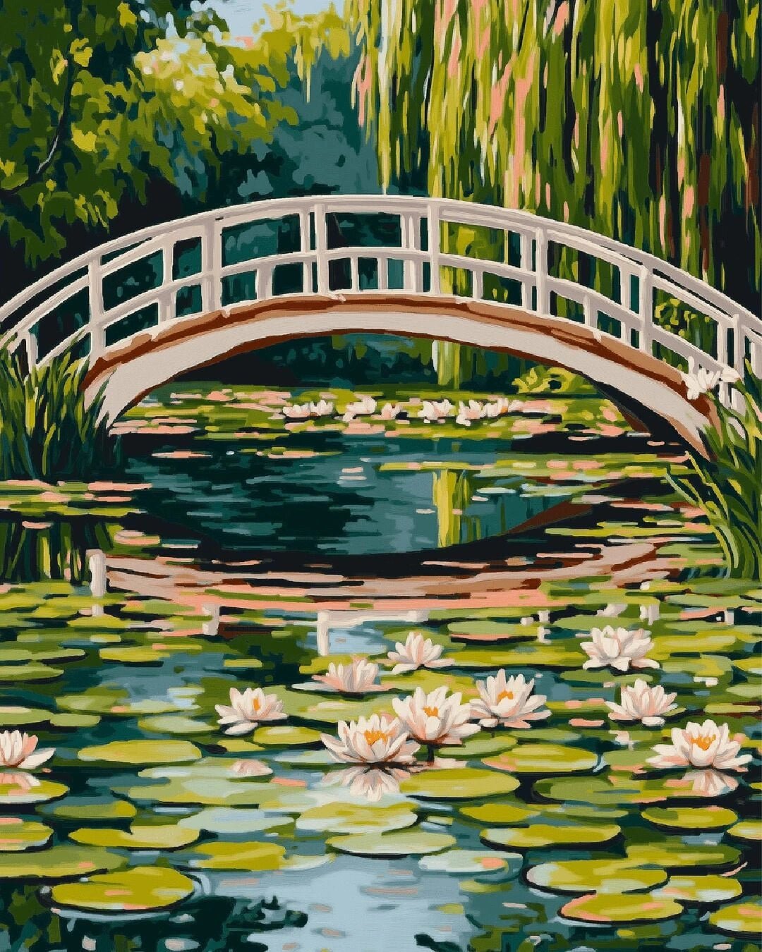 Series of Water Lillies - Claude Monet's paint by numbers kit