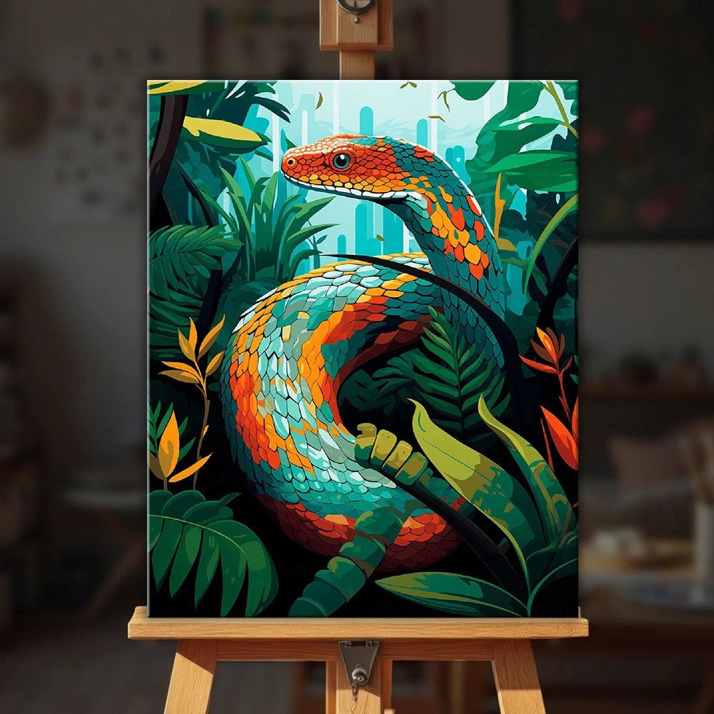 Emerald Coil paint by numbers kit