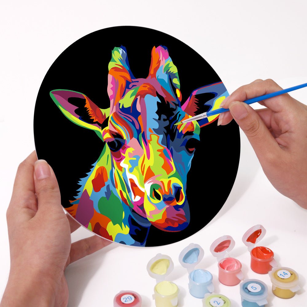 Neon Wildlife (6 Pieces) paint by numbers kit