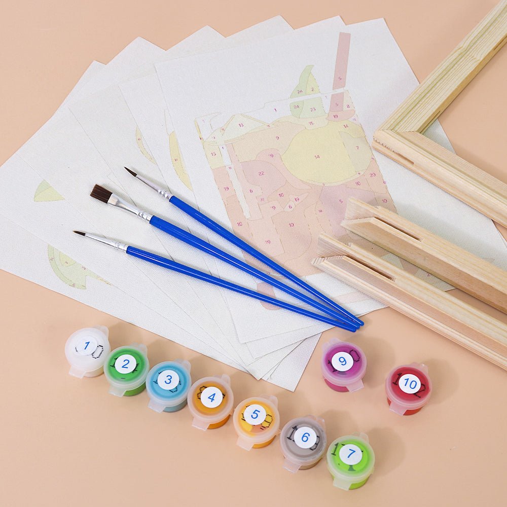 Citrus Hour Classics - Mini Paint by Numbers Kit (6 Pieces) paint by numbers kit
