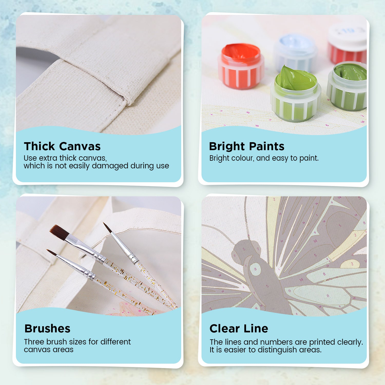 Emerald Wing Carry Bag paint by numbers kit
