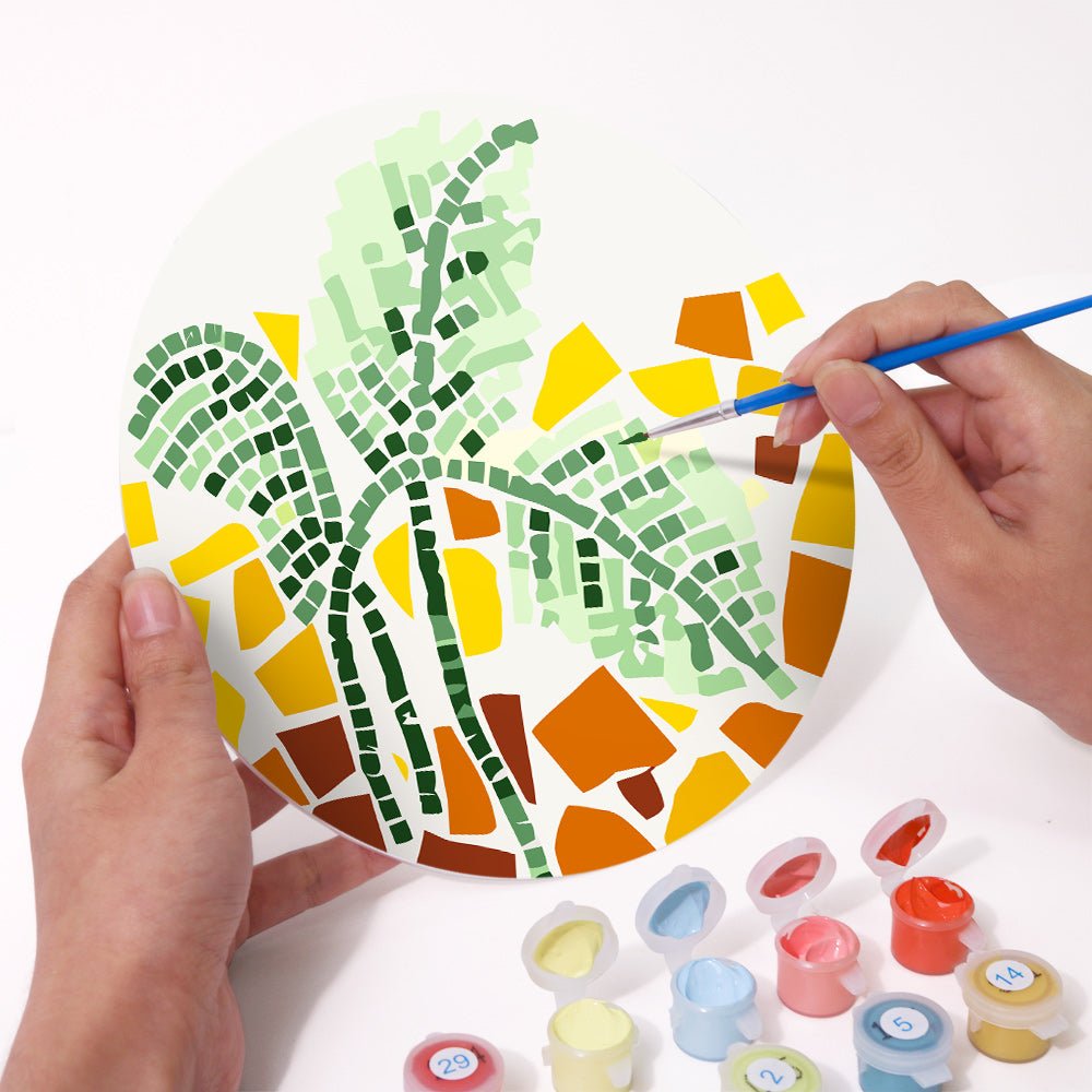 Sunstone Palms (6 Pieces) paint by numbers kit