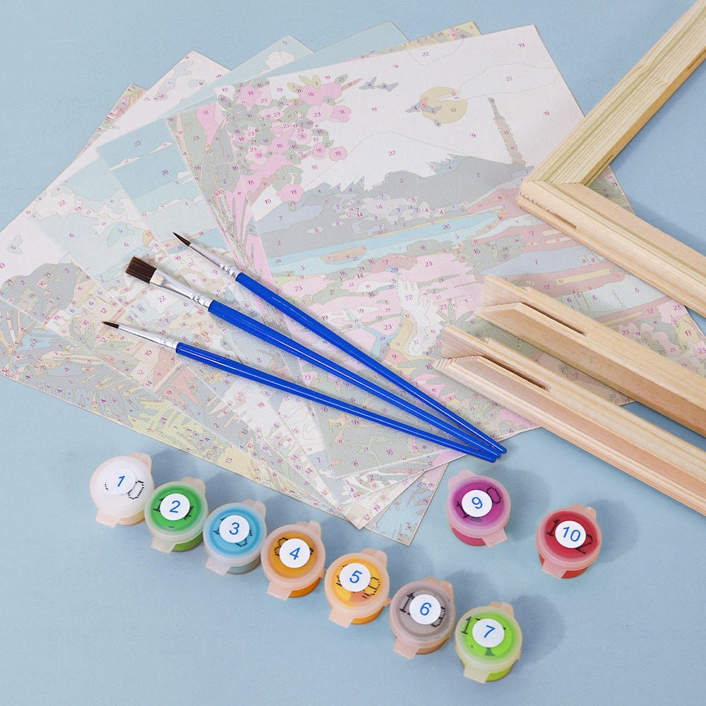 Mediterranean Daydream - Mini Paint by Numbers Kit (6 Pieces) paint by numbers kit