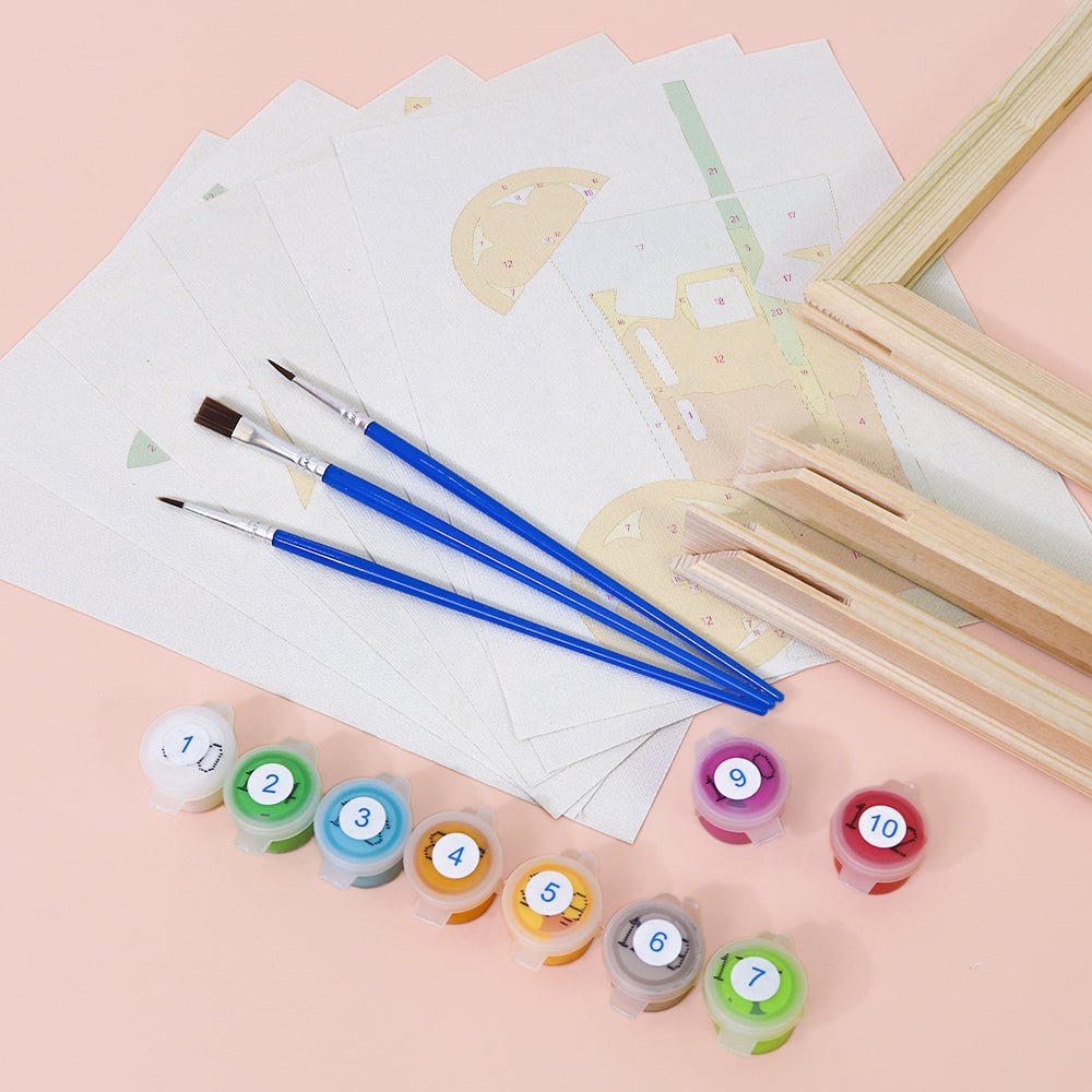 Fresh Juice Moments - Mini Paint by Numbers Kit (6 Pieces) paint by numbers kit