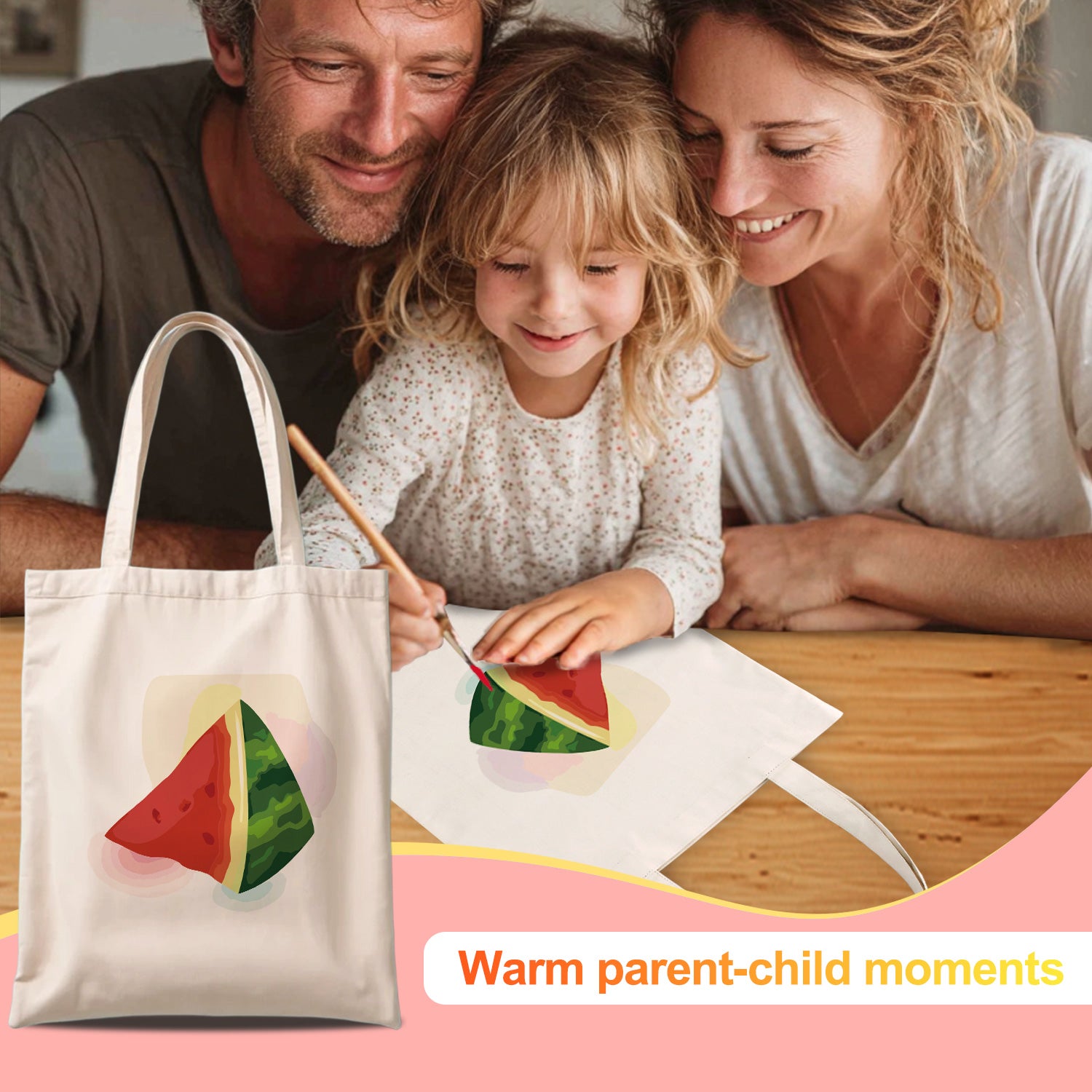 Juicy Watermelon Carry Bag paint by numbers kit