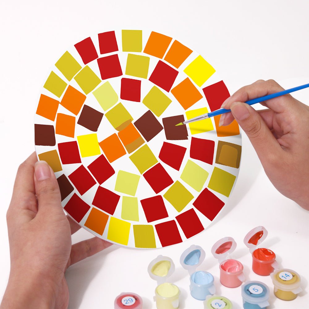 Chromatic Geometry (6 Pieces) paint by numbers kit