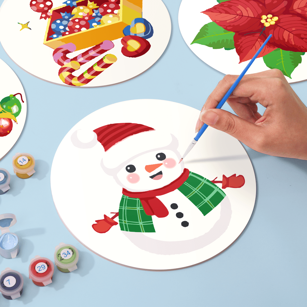 Festive Keepsakes (4 Pieces) paint by numbers kit