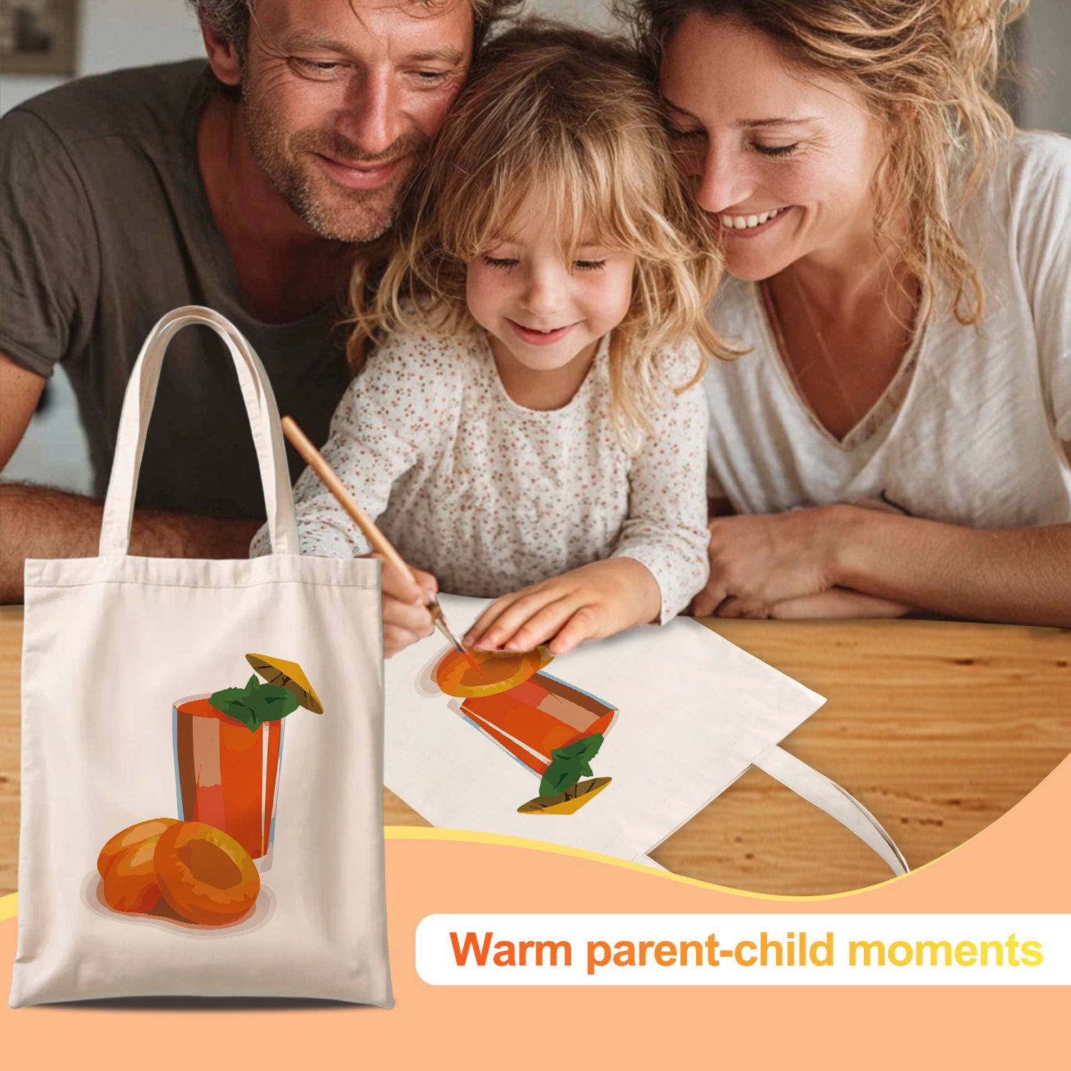Citrus Refresh Carry Bag paint by numbers kit