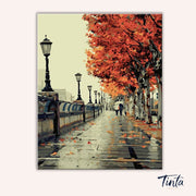 Autumn Walk paint by numbers kit