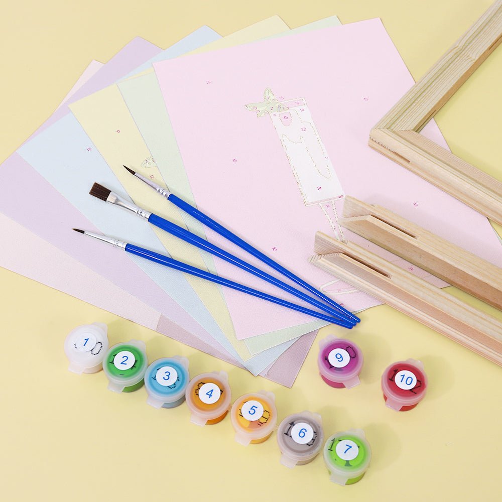 Velvet Cocktail Evenings - Mini Paint by Numbers Kit (6 Pieces) paint by numbers kit