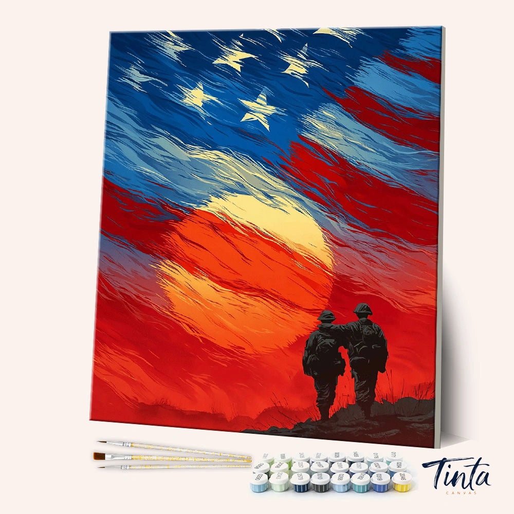 Brothers in Arms paint by numbers kit