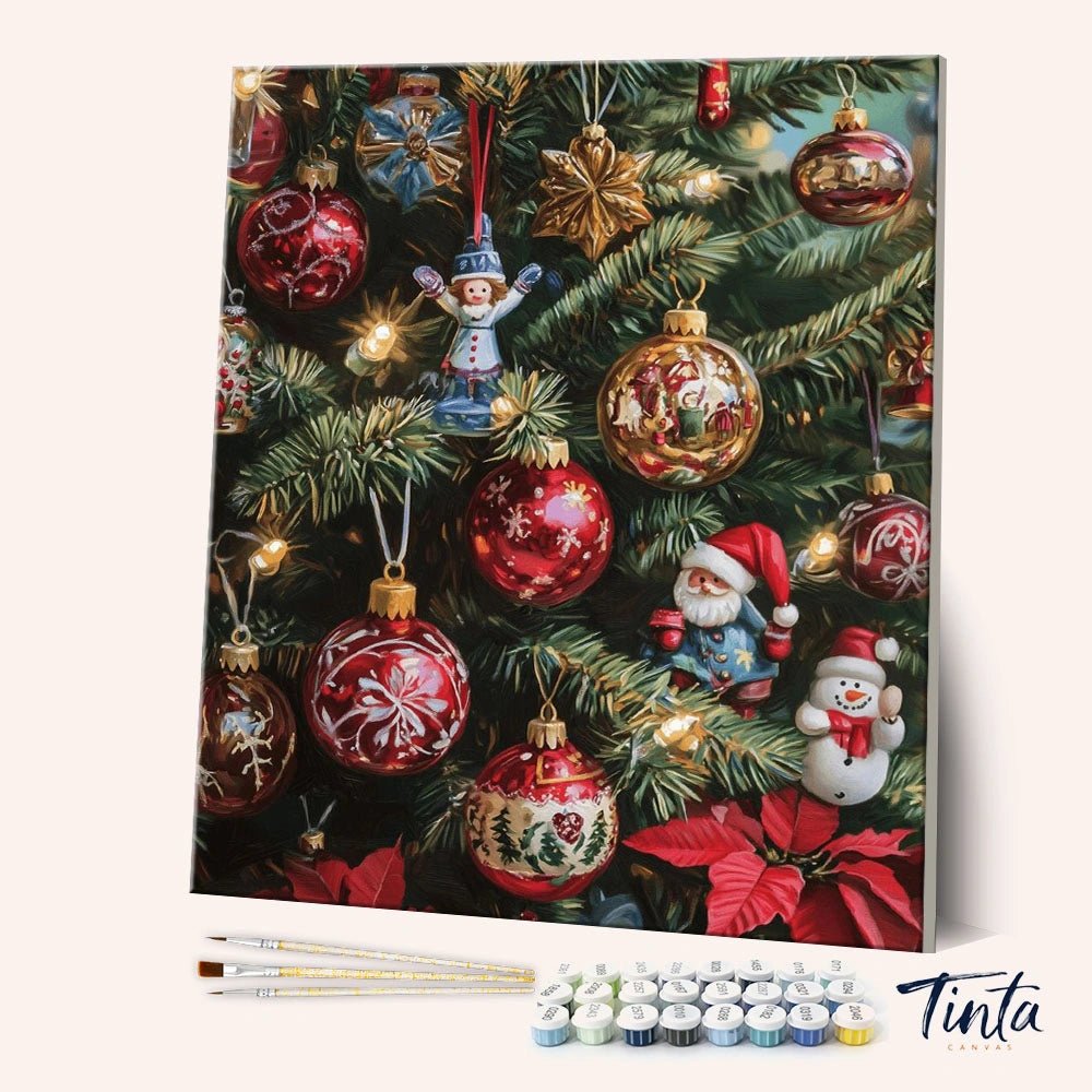 Classic Christmas Keepsakes paint by numbers kit