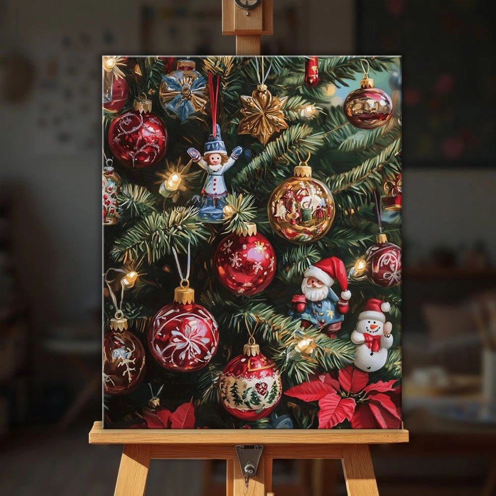 Classic Christmas Keepsakes paint by numbers kit