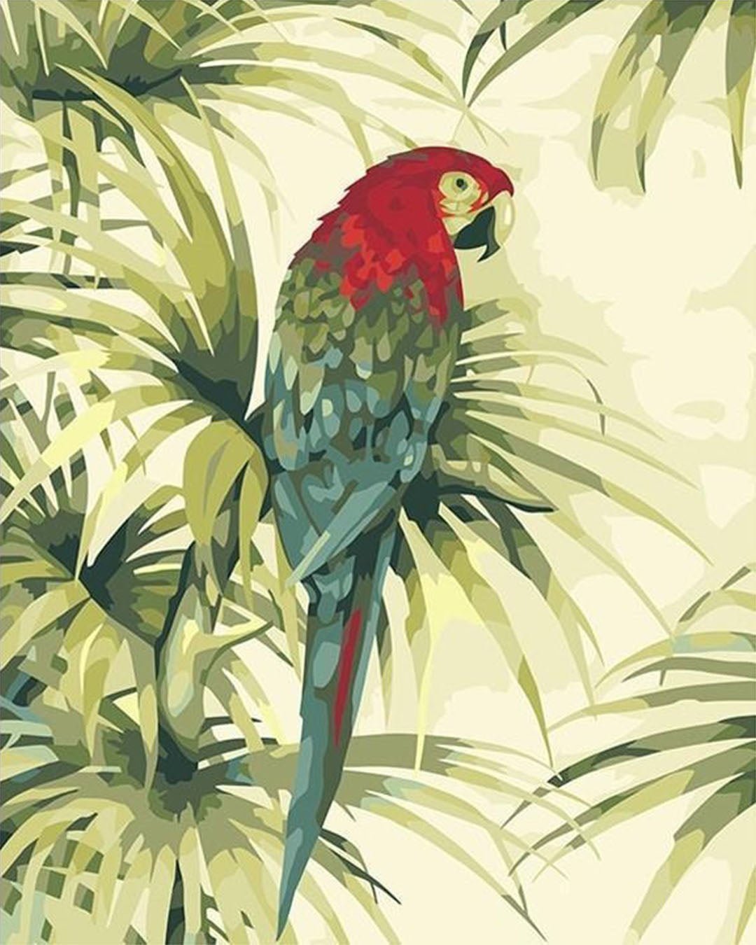 Peaceful Parrot paint by numbers kit