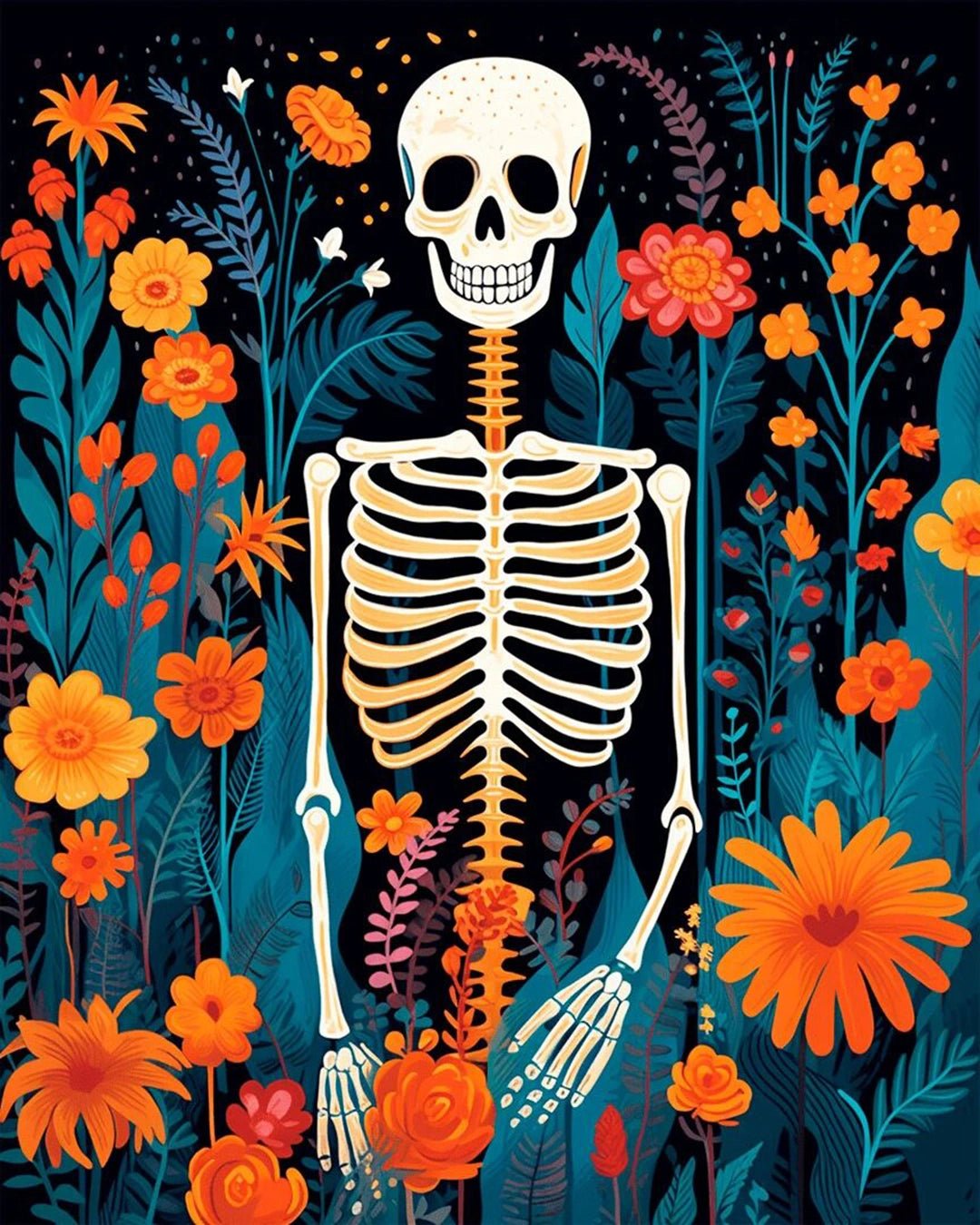 Bloom Beyond Bones paint by numbers kit