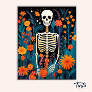 Bloom Beyond Bones paint by numbers kit