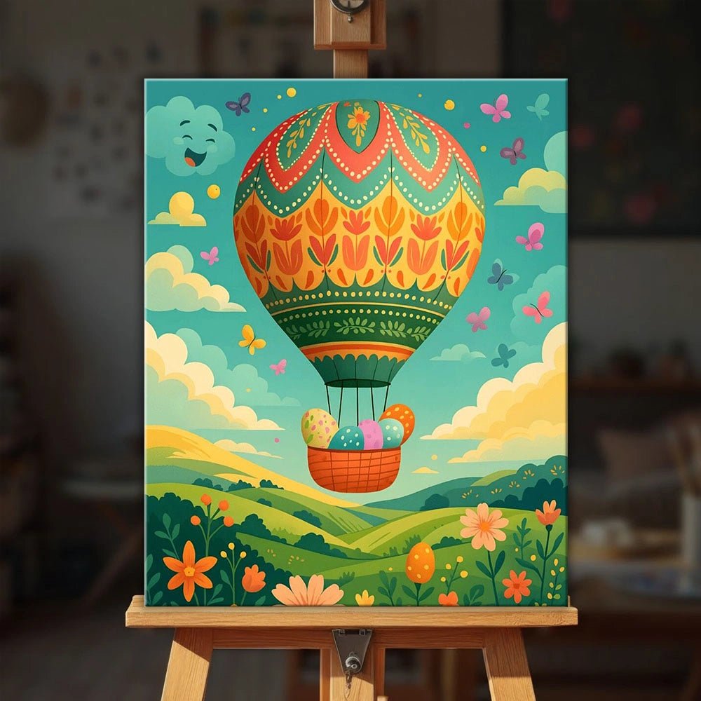 Easter Sky Balloon paint by numbers kit