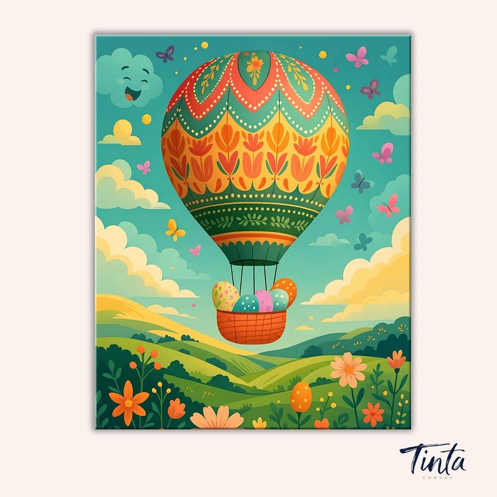 Easter Sky Balloon paint by numbers kit