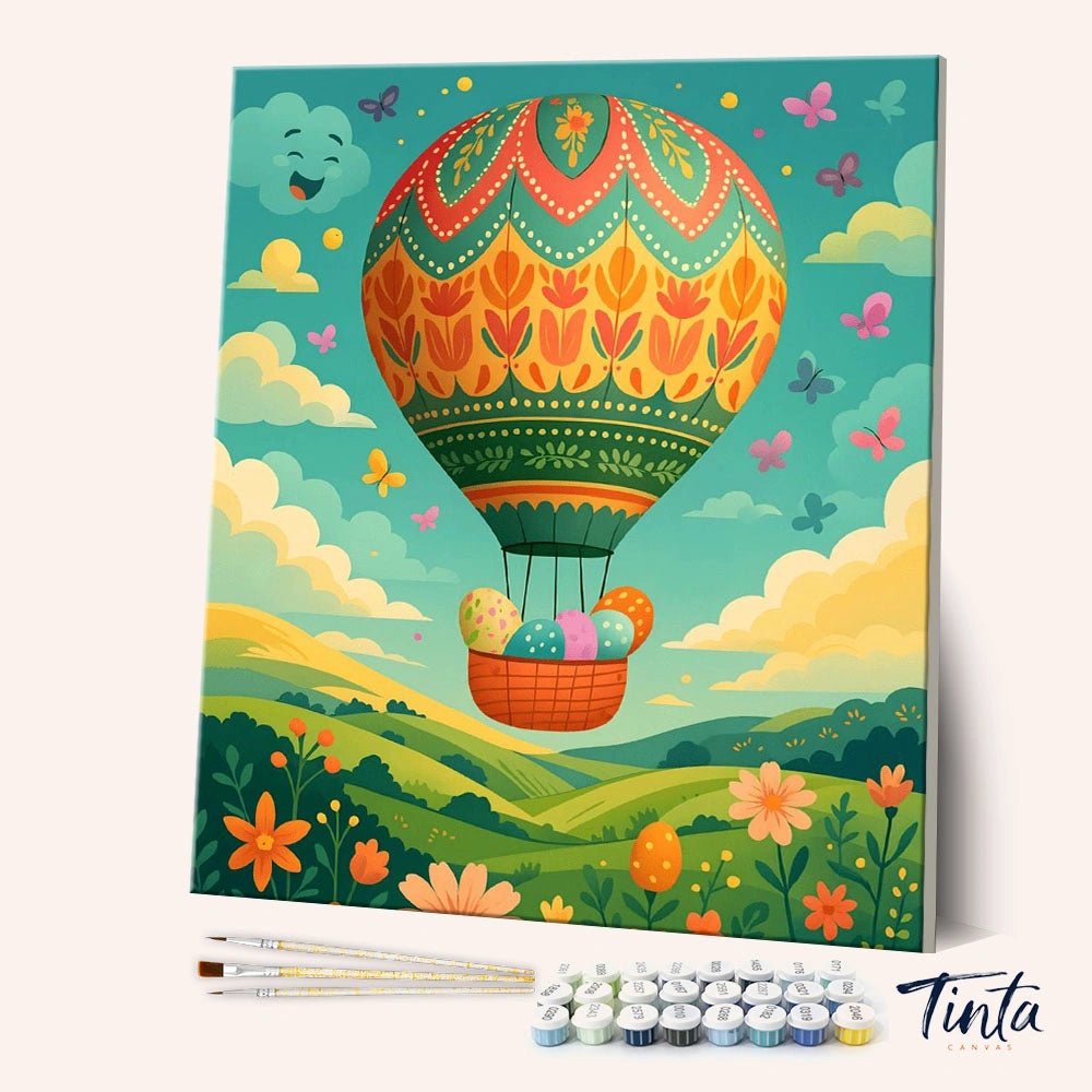 Easter Sky Balloon paint by numbers kit