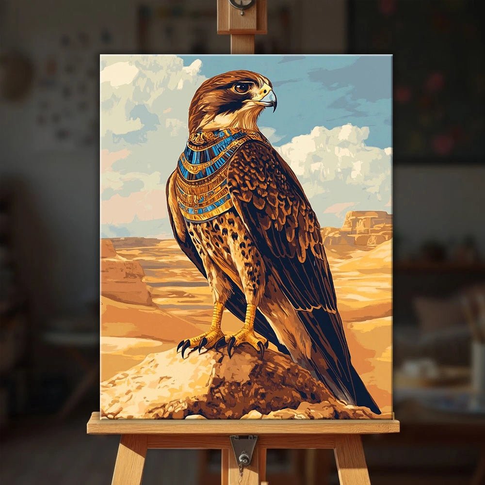 Desert Falcon Sentinel paint by numbers kit