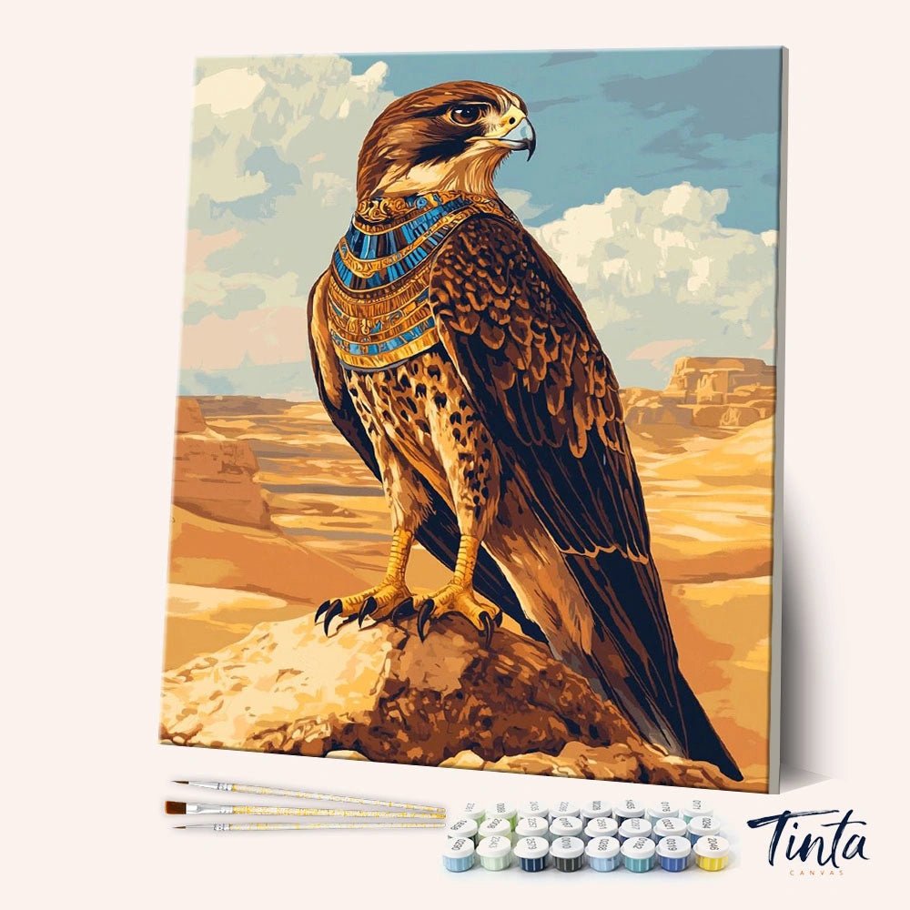 Desert Falcon Sentinel paint by numbers kit