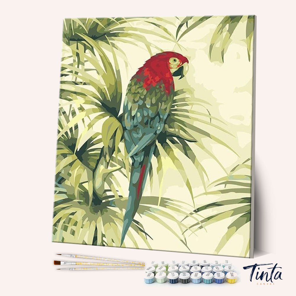 Peaceful Parrot paint by numbers kit