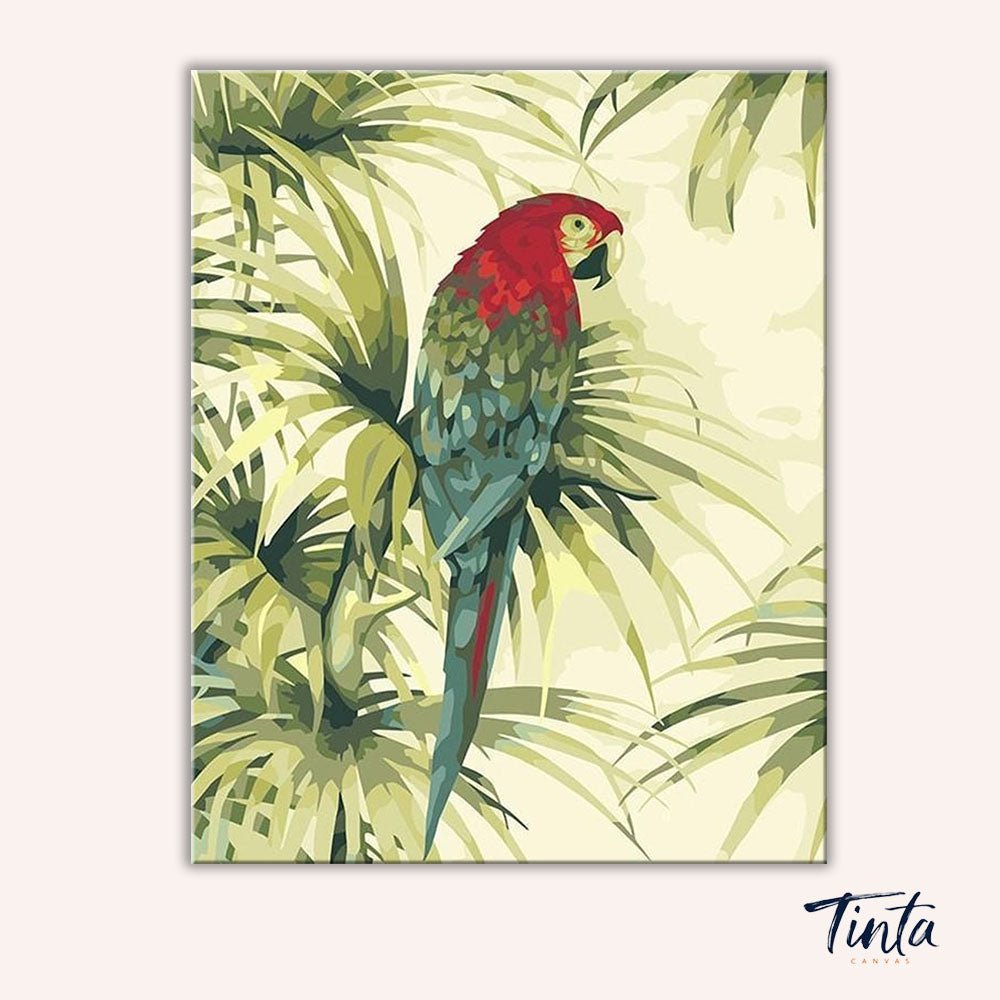 Peaceful Parrot paint by numbers kit