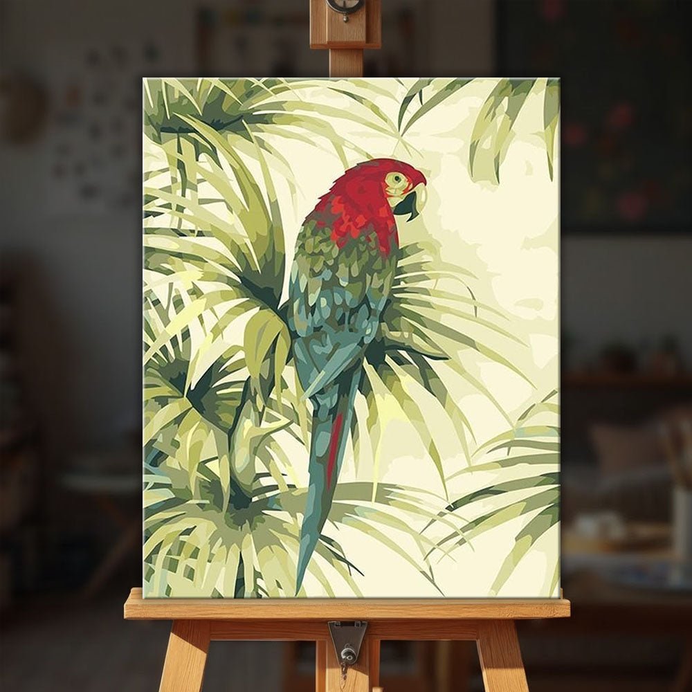Peaceful Parrot paint by numbers kit