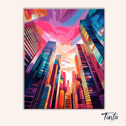 Neon City Ascend paint by numbers kit