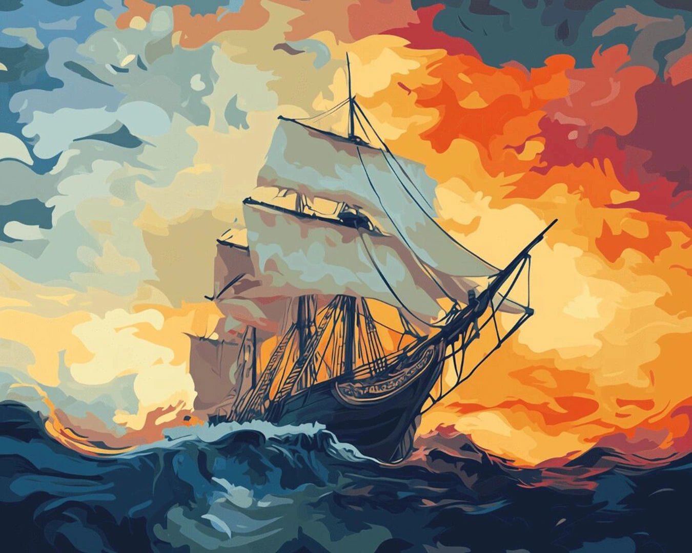 Stormbound Voyager paint by numbers kit