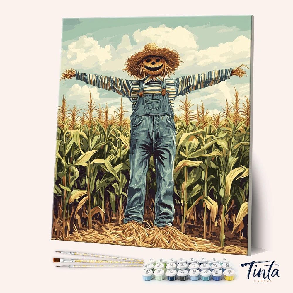 Scarecrow in the Cornfield paint by numbers kit