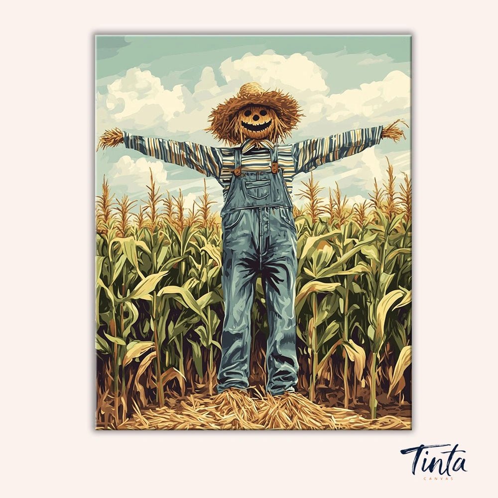 Scarecrow in the Cornfield paint by numbers kit
