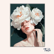 White Blossom Muse paint by numbers kit