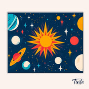 Cosmic Sunburst paint by numbers kit