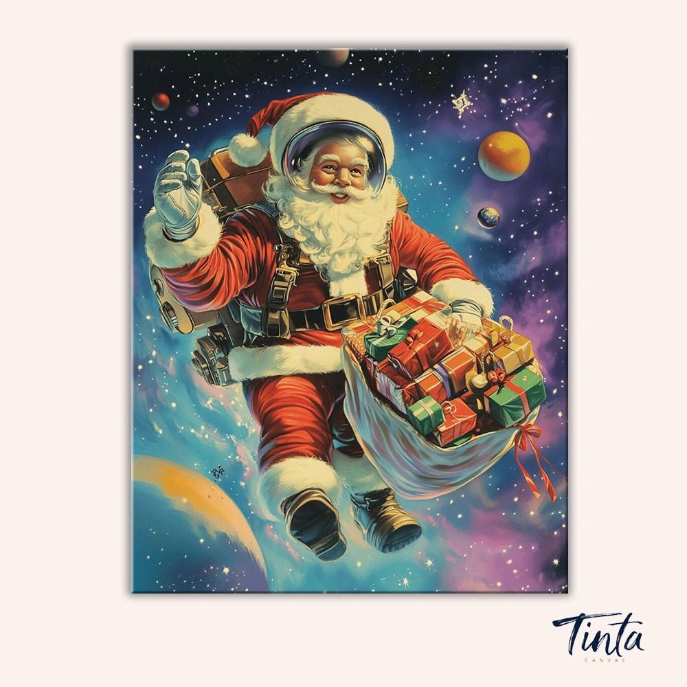 Cosmic Santa Delivery paint by numbers kit