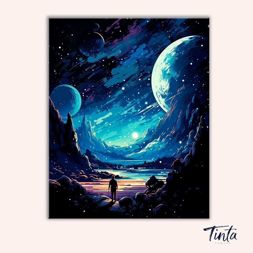 Space Voyage paint by numbers kit