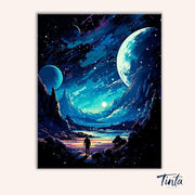 Space Voyage paint by numbers kit