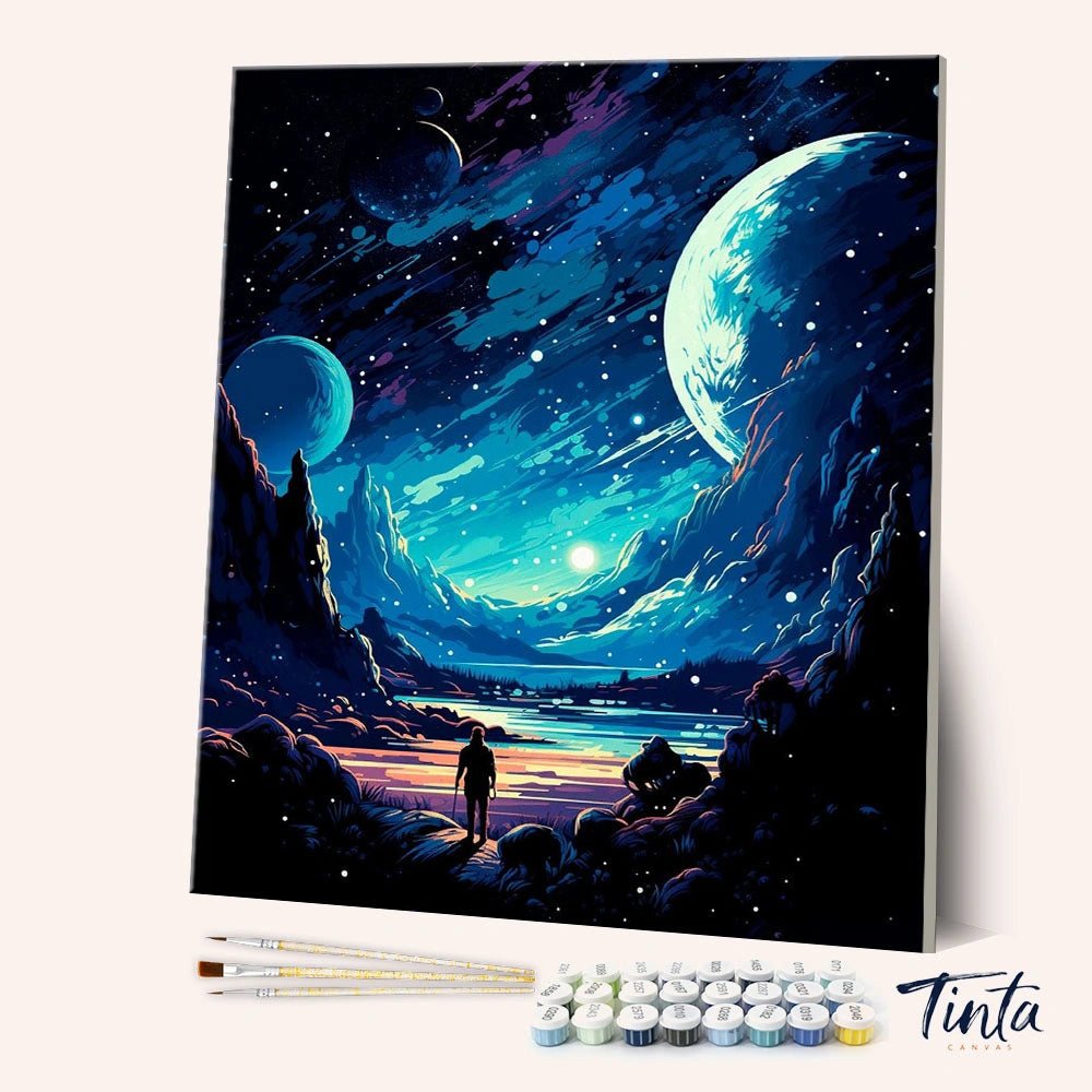Space Voyage paint by numbers kit