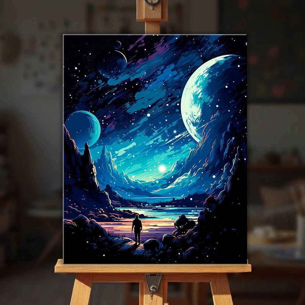 Space Voyage paint by numbers kit
