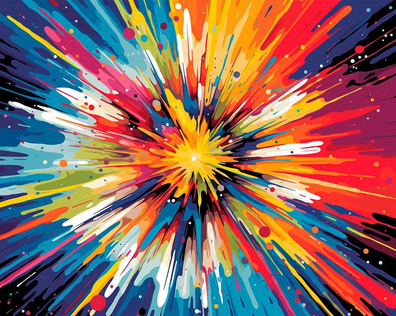 Spectrum Burst paint by numbers kit