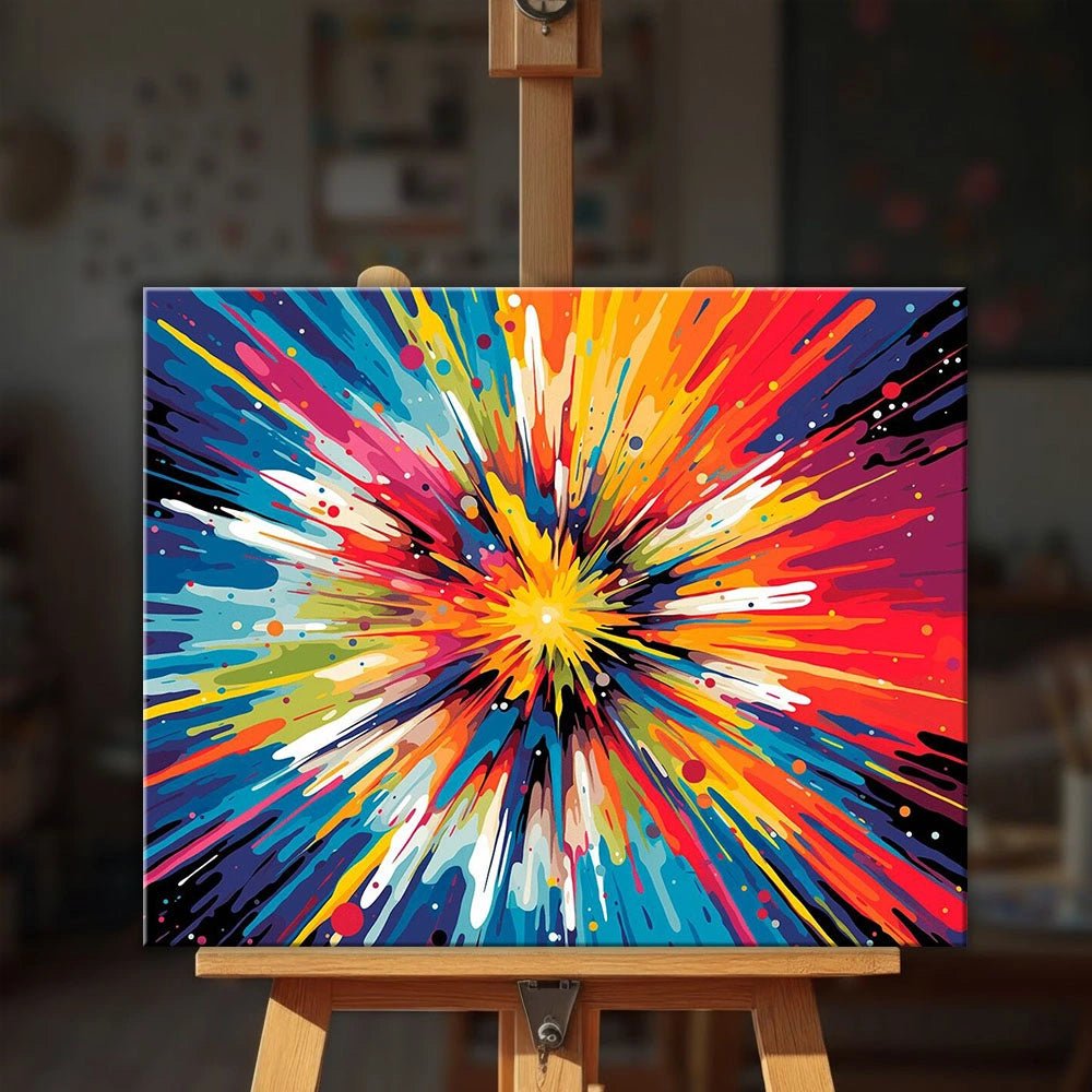 Spectrum Burst paint by numbers kit