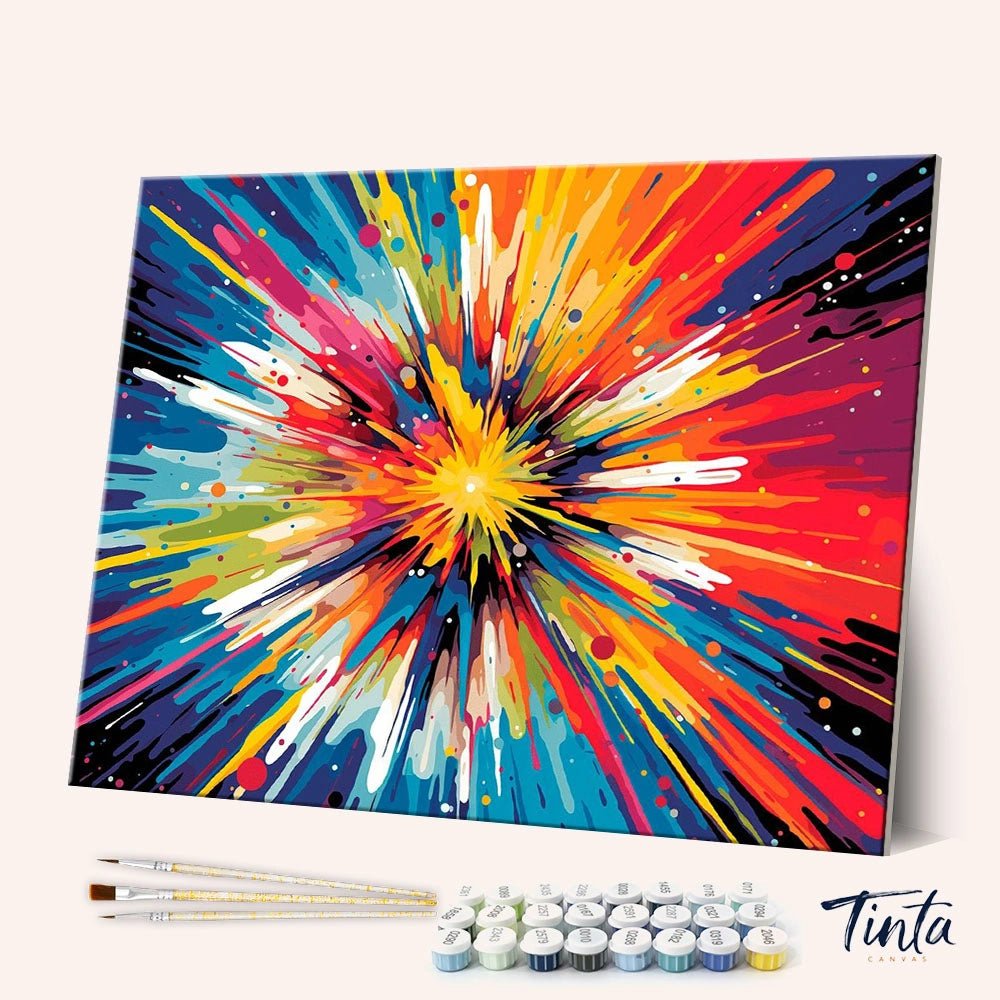 Spectrum Burst paint by numbers kit
