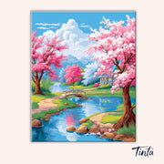 Blossom Creek Haven paint by numbers kit