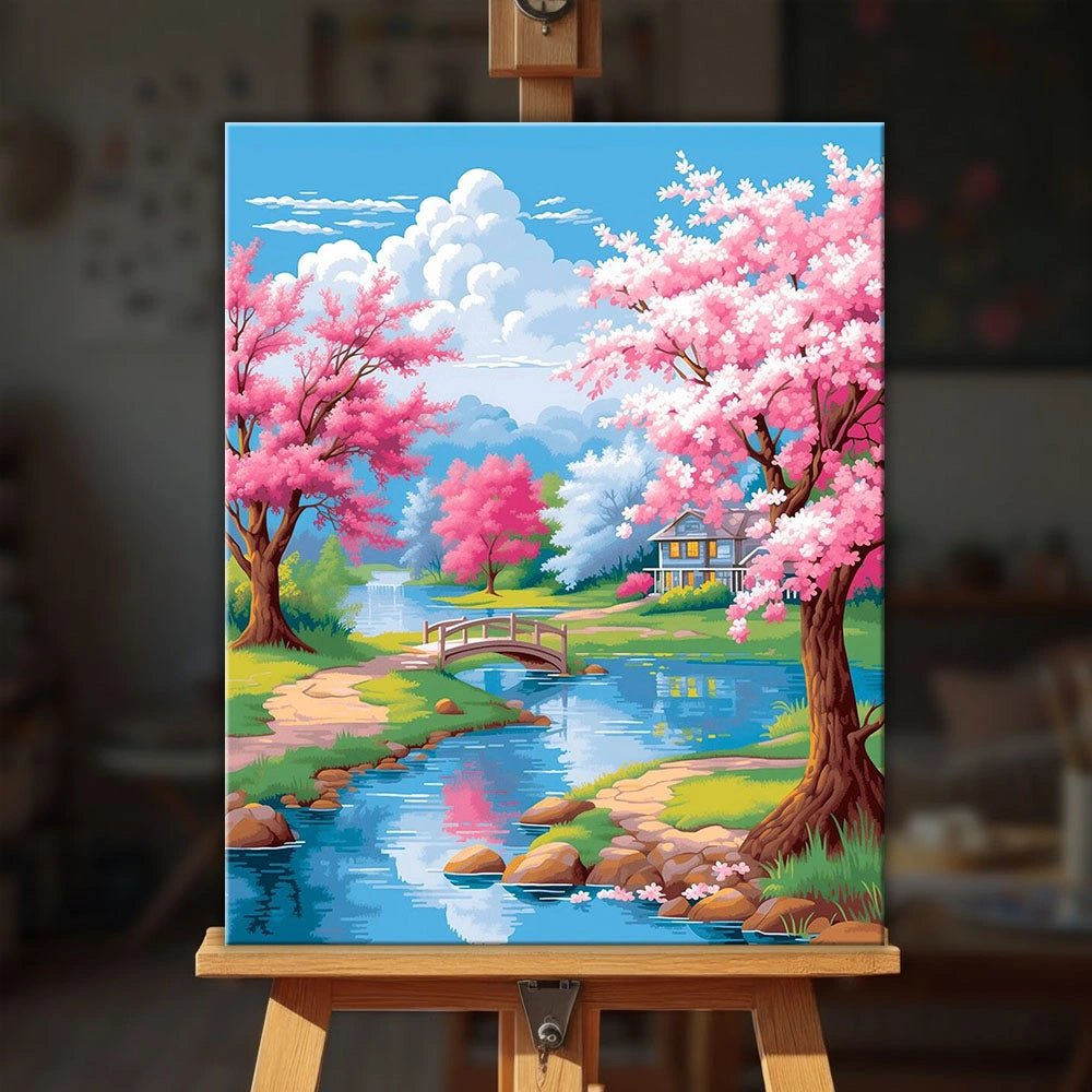 Blossom Creek Haven paint by numbers kit