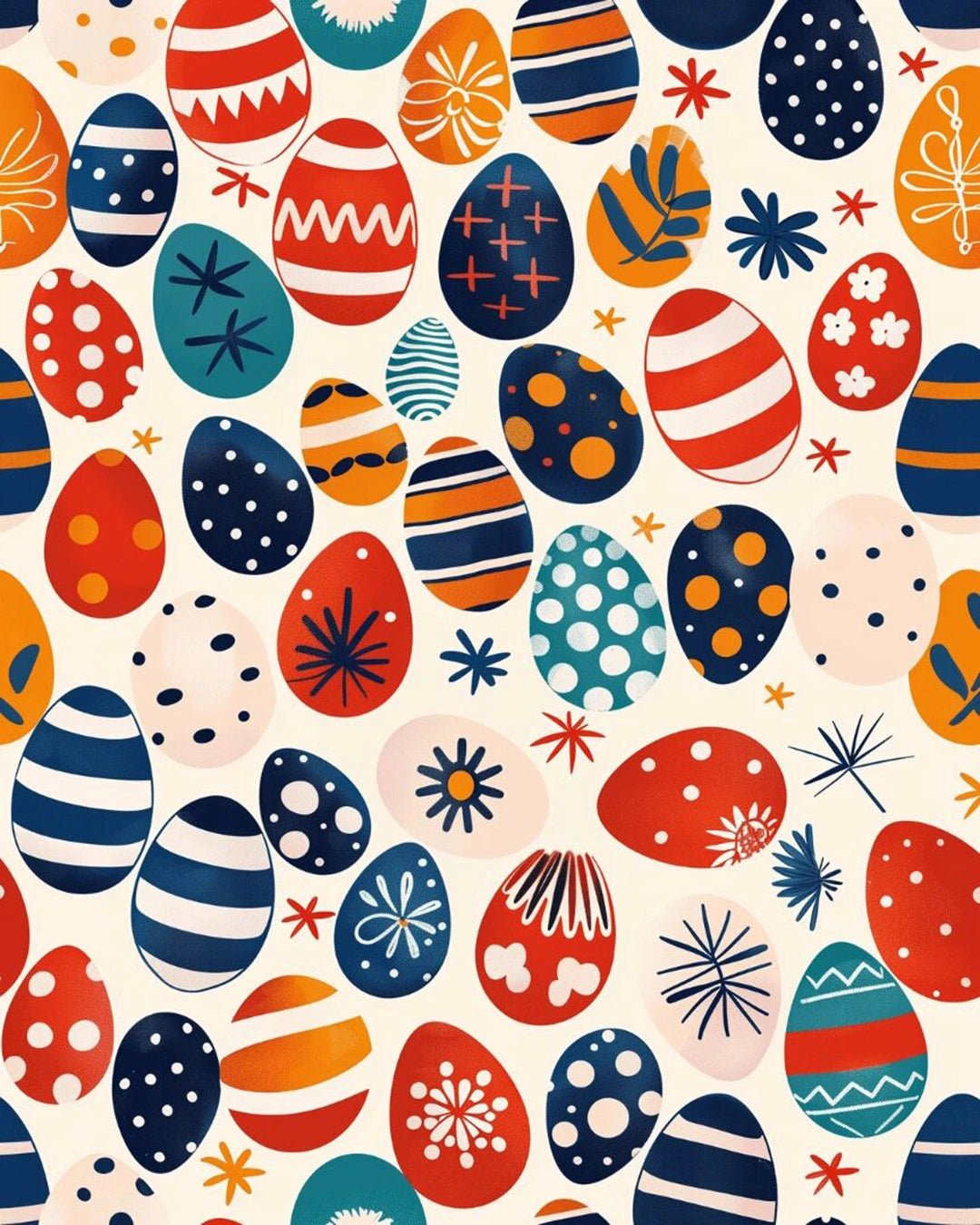 Festive Egg Parade paint by numbers kit