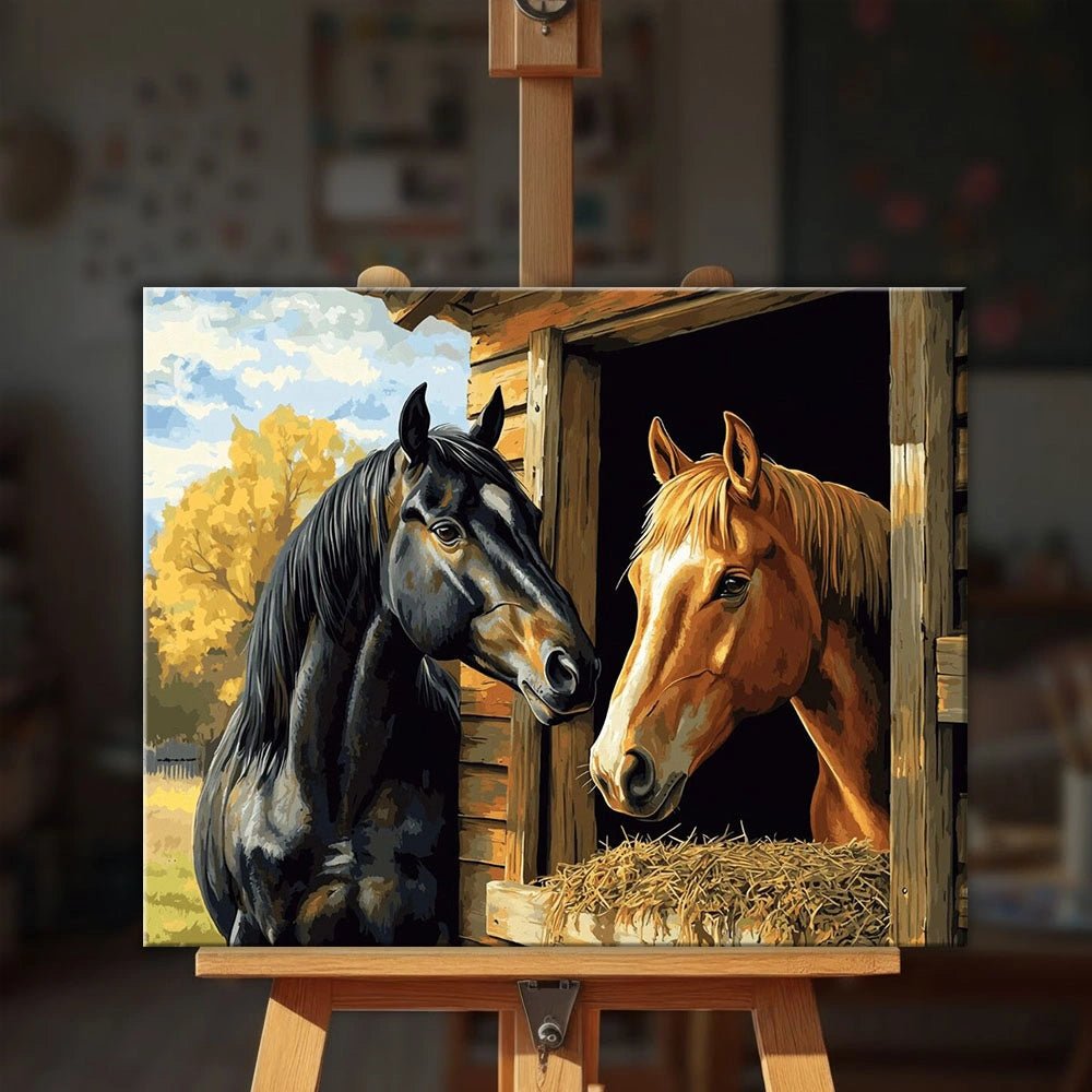 Stable Companions paint by numbers kit