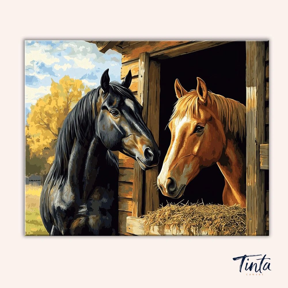Stable Companions paint by numbers kit