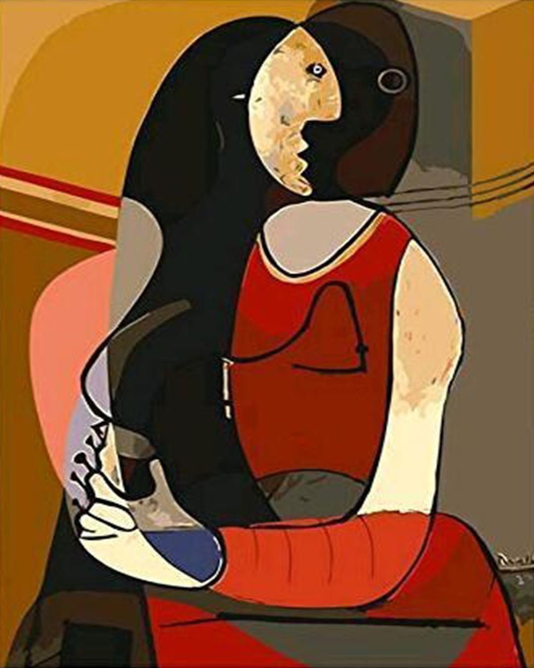 Seated Woman - Pablo Picasso paint by numbers kit
